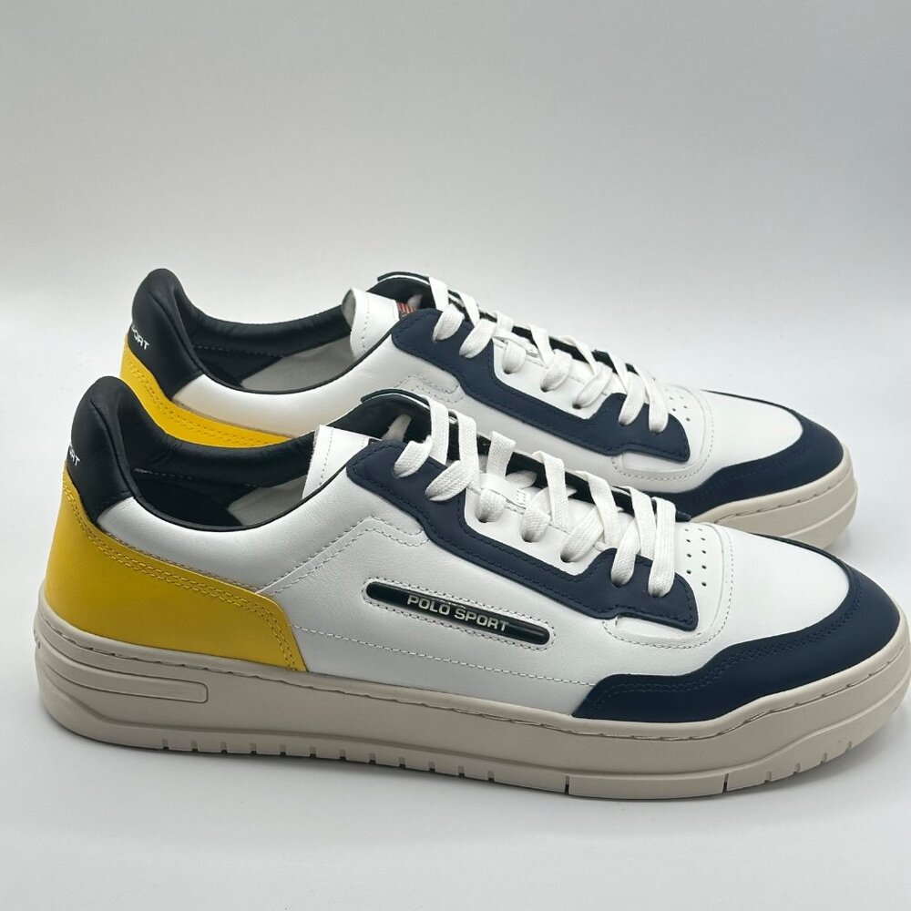 Men's Polo Ralph Lauren PS300  100% Leather Sneaker Size 11.5 - Picture 3 of 11